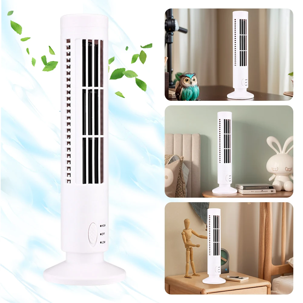 LED Tower Fan Air Bladeless Co - Mini Wind Turbine Vertical recension och pris