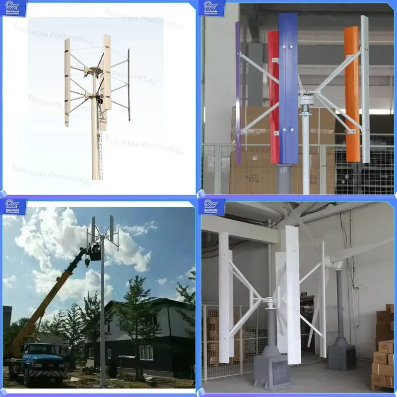 500W 1kW 2kW Vertical Axis Win - Wind Solar Hybrid Kit recension och pris
