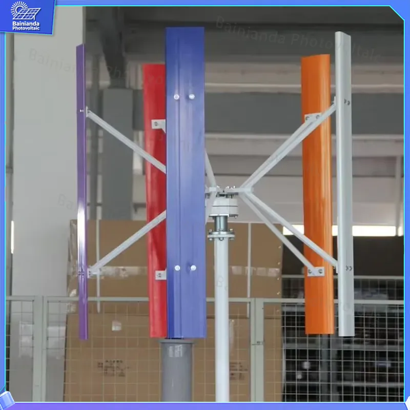 500W 1kW 2kW Vertical Axis Win - Wind Solar Hybrid Kit recension och pris