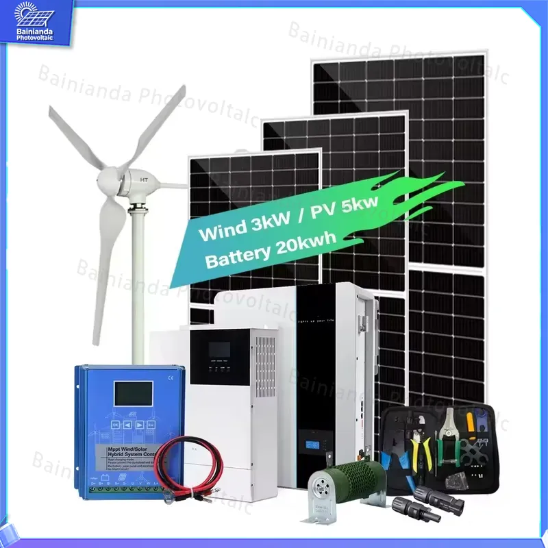 3KW Solar Wind Turbine Generat - Wind Solar Hybrid Kit recension och pris